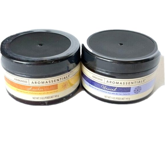 Arbonne Skincare Arbonne Lot Of 2 5 Oz Awaken Unwind Sea Salt Scrub